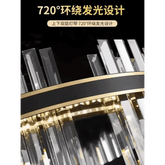 Gold Dia 80cm Crystal Ceiling Pendant Luxury Modest Crystal Chandelier Round Crystal Chandelier - GiFTiFY