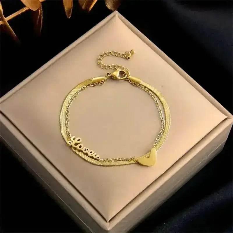 Gold Fashion Link Chain Bracelet Collection - GiFTiFY
