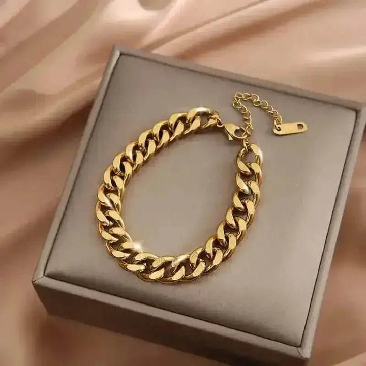 Gold Fashion Link Chain Bracelet Collection - GiFTiFY