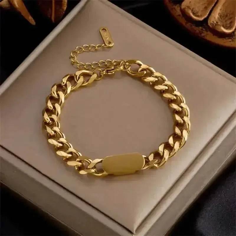 Gold Fashion Link Chain Bracelet Collection - GiFTiFY