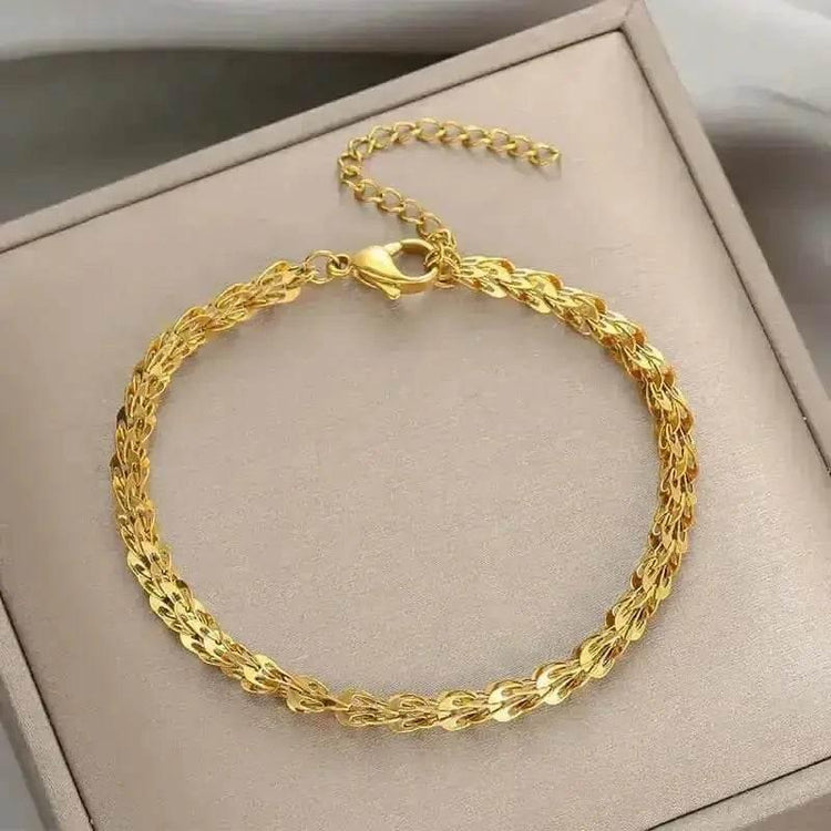 Gold Fashion Link Chain Bracelet Collection - GiFTiFY