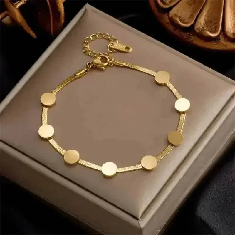 Gold Fashion Link Chain Bracelet Collection - GiFTiFY