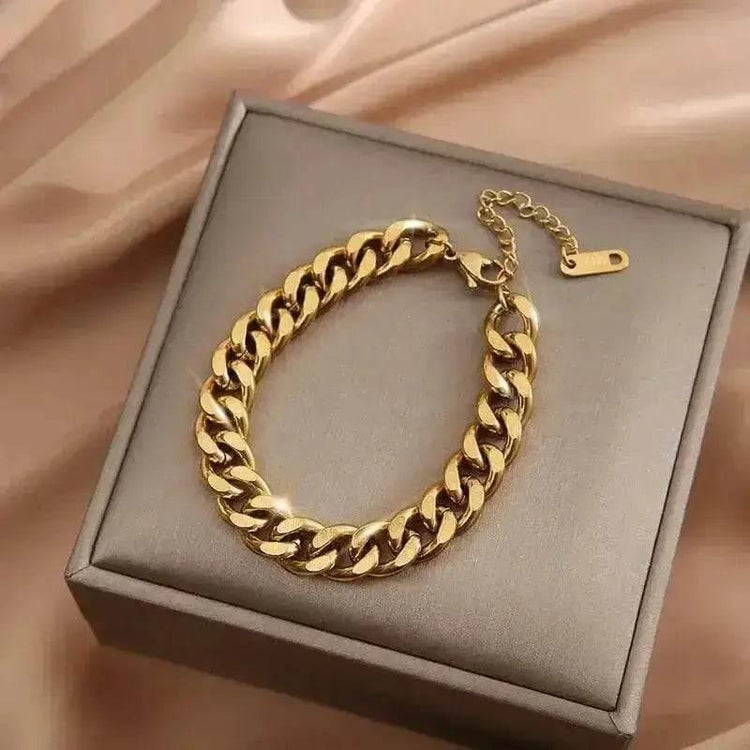Gold Fashion Link Chain Bracelet Collection - GiFTiFY