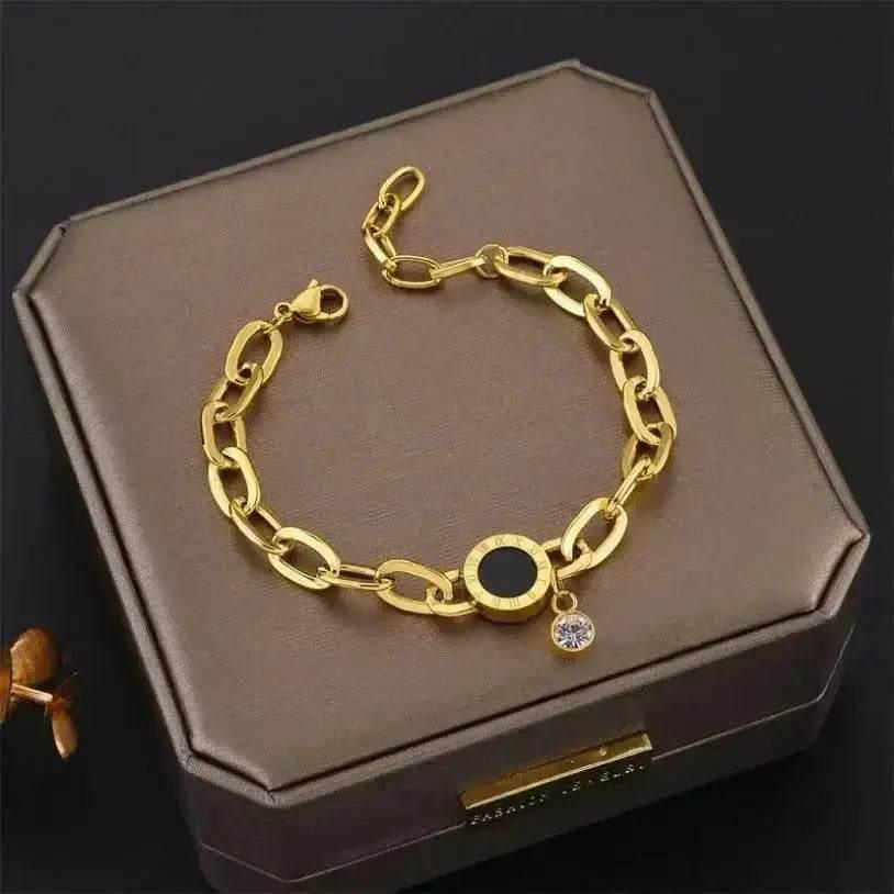 Gold Fashion Link Chain Bracelet Collection - GiFTiFY