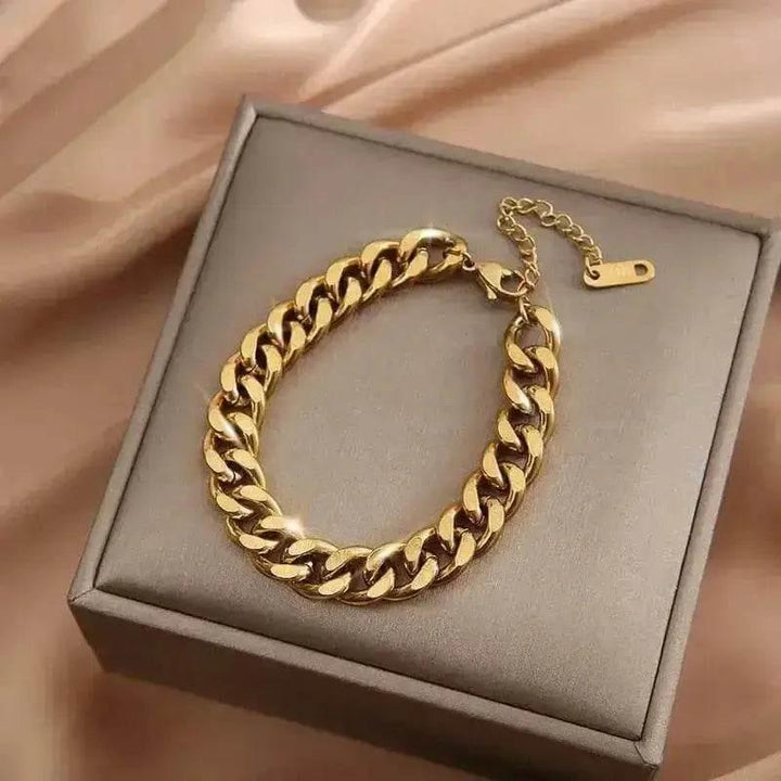 Gold Fashion Link Chain Bracelet Collection - GiFTiFY