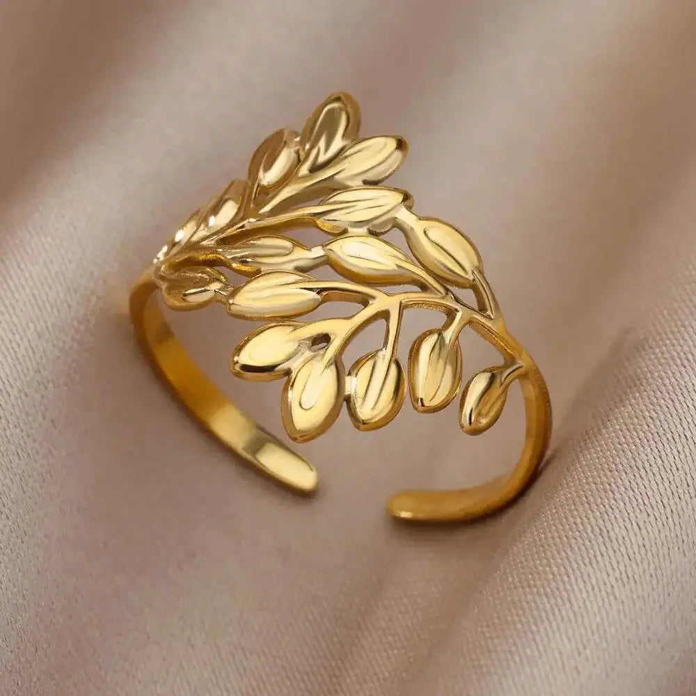 Gold Geometric Stainless Steel Ring - GiFTiFY