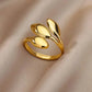 Gold Geometric Stainless Steel Ring - GiFTiFY