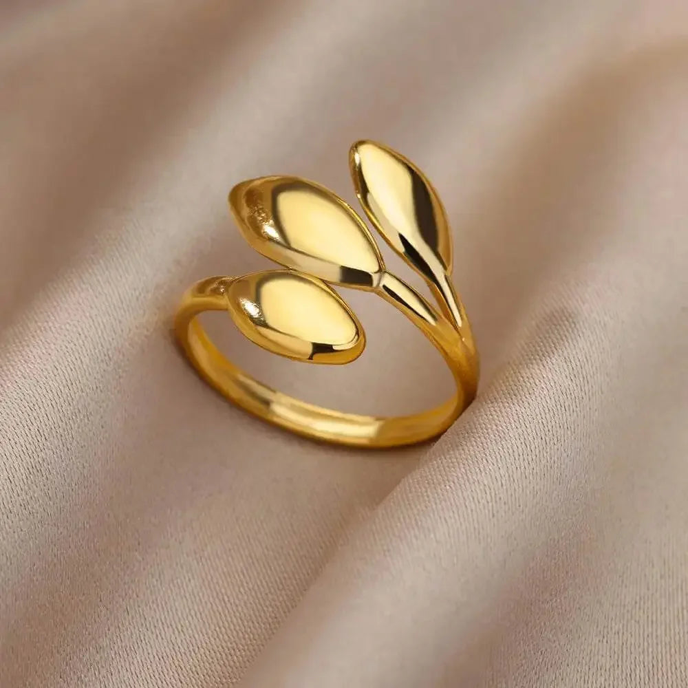 Gold Geometric Stainless Steel Ring - GiFTiFY