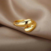 Gold Geometric Stainless Steel Ring - GiFTiFY