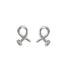 Gold Plated Crossed Nail Head Stud Earrings Pair - GiFTiFY