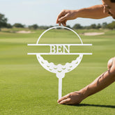 Golf Ball Personalized Gifts - Custom Metal Sign - GiFTiFY