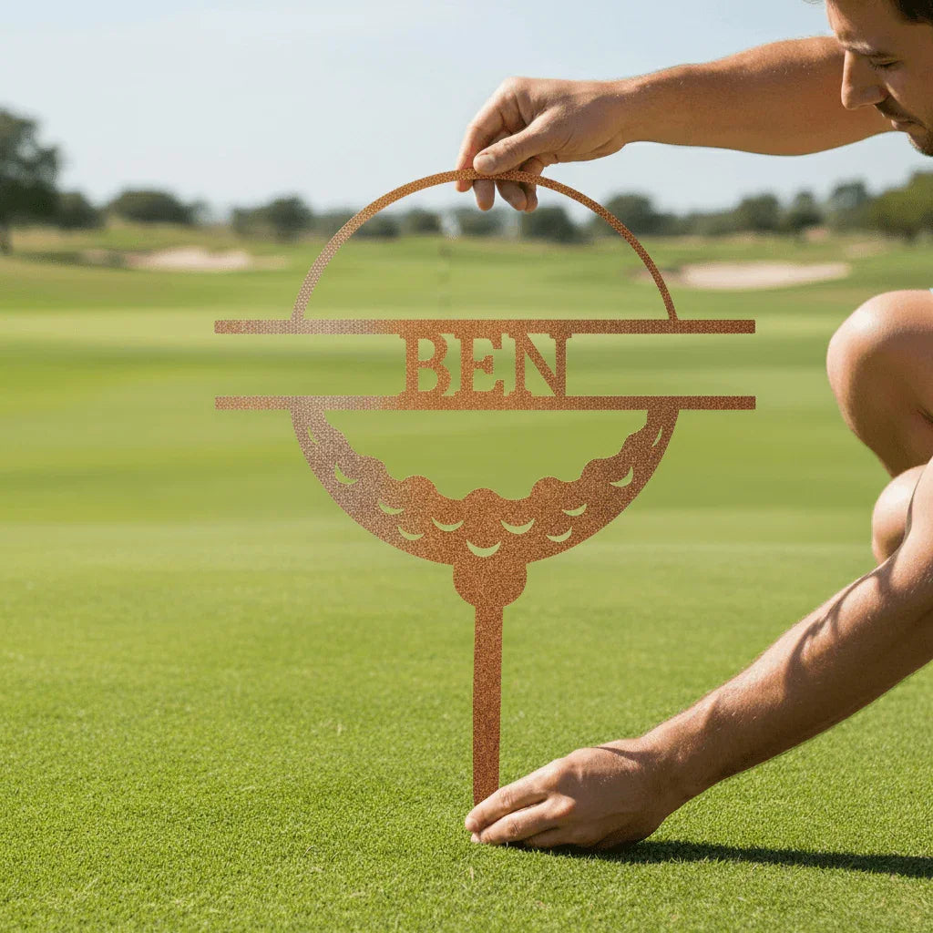 Golf Ball Personalized Gifts - Custom Metal Sign - GiFTiFY