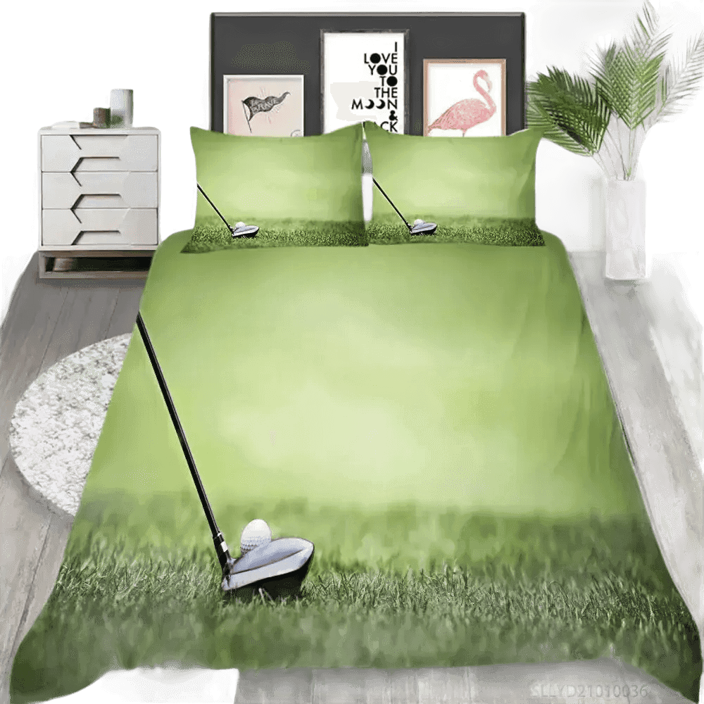 Golf Duvet Cover Set 240x210cm 3pcs Pillow Case 50x75cm - GiFTiFY