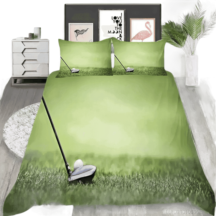 Golf Duvet Cover Set 240x210cm 3pcs Pillow Case 50x75cm - GiFTiFY