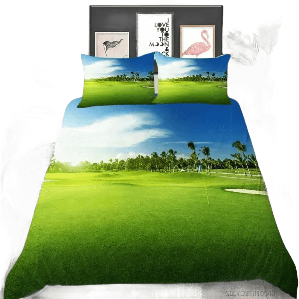 Golf Duvet Cover Set 240x210cm 3pcs Pillow Case 50x75cm - GiFTiFY