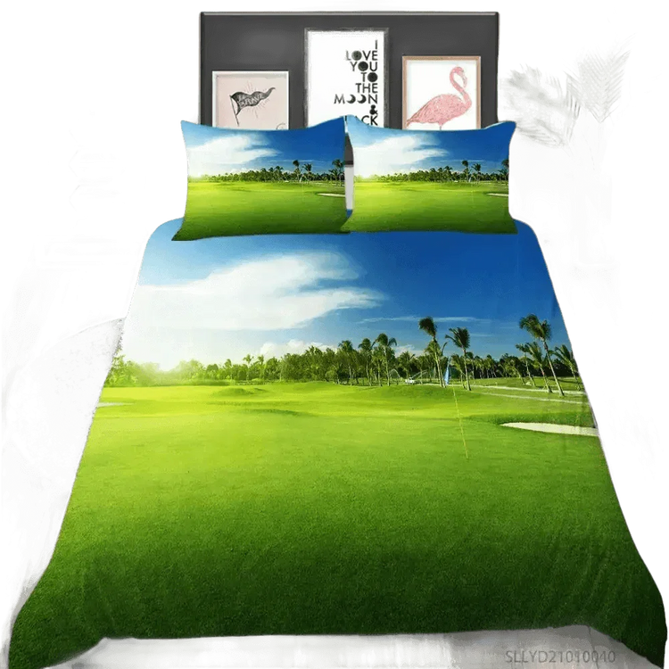Golf Duvet Cover Set 240x210cm 3pcs Pillow Case 50x75cm - GiFTiFY