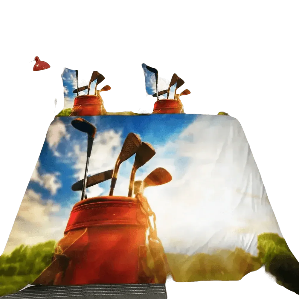 Golf Duvet Cover Set 240x210cm 3pcs Pillow Case 50x75cm - GiFTiFY