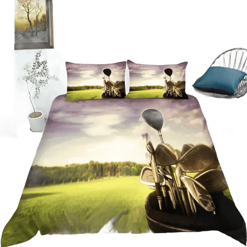 Golf Duvet Cover Set 240x210cm 3pcs Pillow Case 50x75cm - GiFTiFY