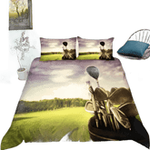 Golf Duvet Cover Set 240x210cm 3pcs Pillow Case 50x75cm - GiFTiFY