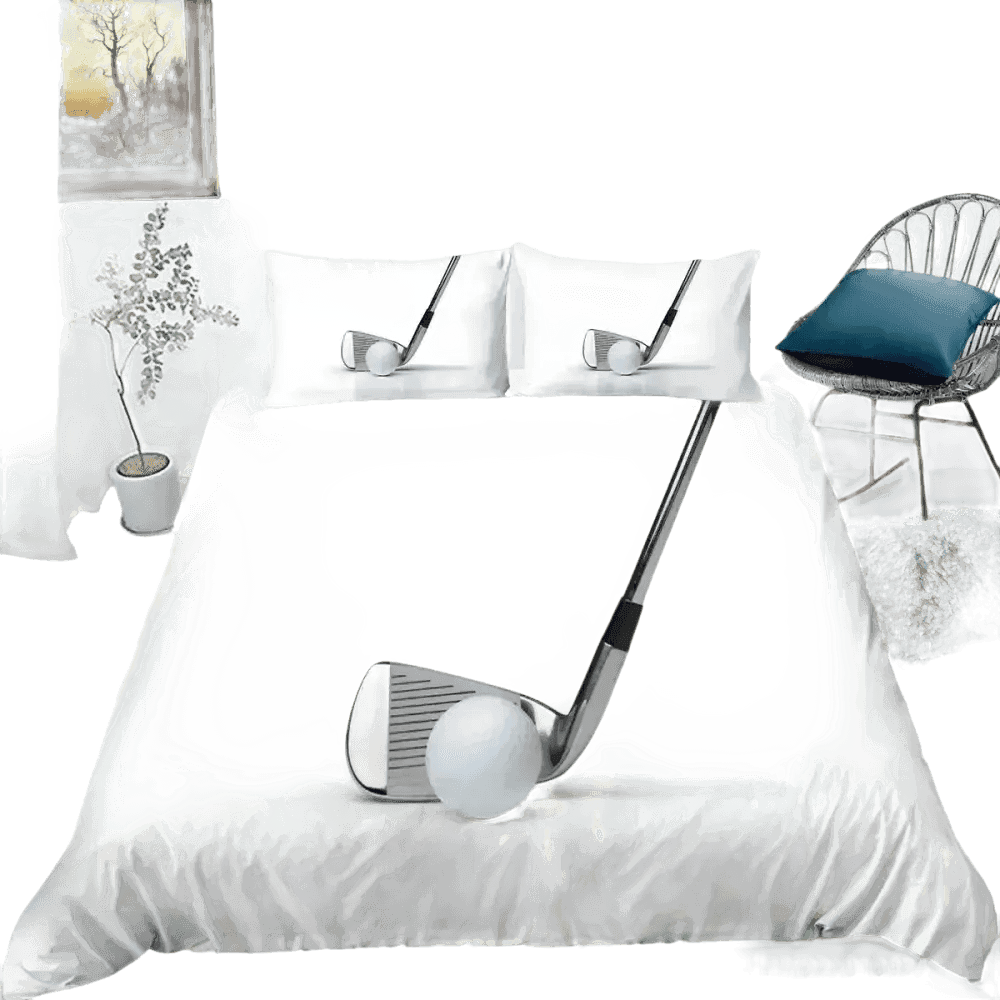 Golf Duvet Cover Set 240x210cm 3pcs Pillow Case 50x75cm - GiFTiFY