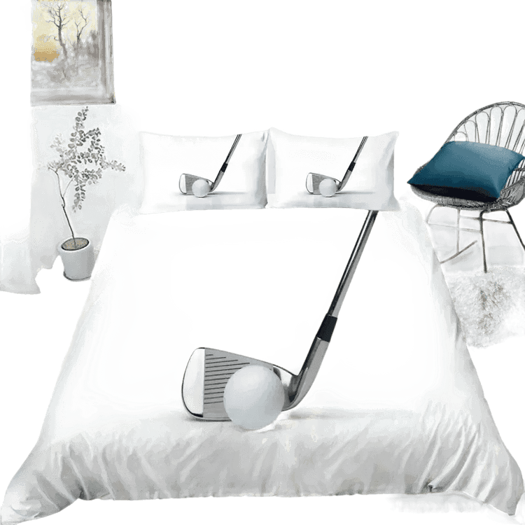 Golf Duvet Cover Set 240x210cm 3pcs Pillow Case 50x75cm - GiFTiFY
