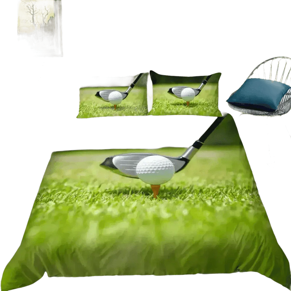 Golf Duvet Cover Set 240x210cm 3pcs Pillow Case 50x75cm - GiFTiFY