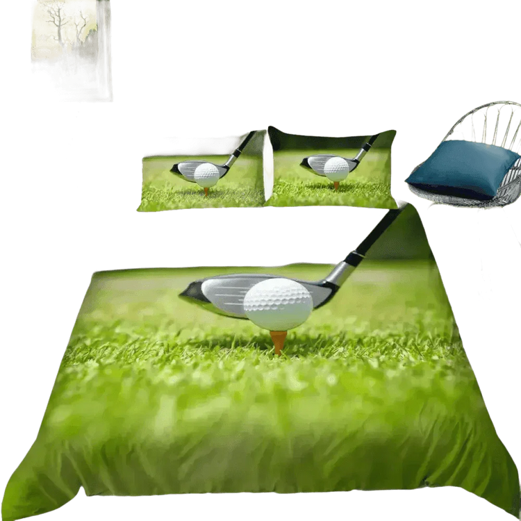 Golf Duvet Cover Set 240x210cm 3pcs Pillow Case 50x75cm - GiFTiFY