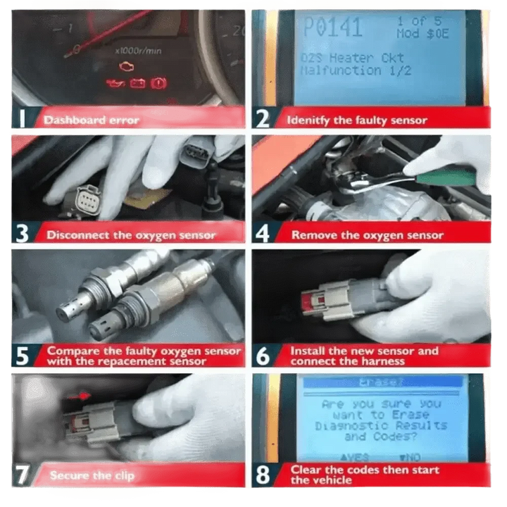 Grand Cherokee Heated O2 Sensor Pair for Engine Performance. Oxygen Sensor. - GiFTiFY