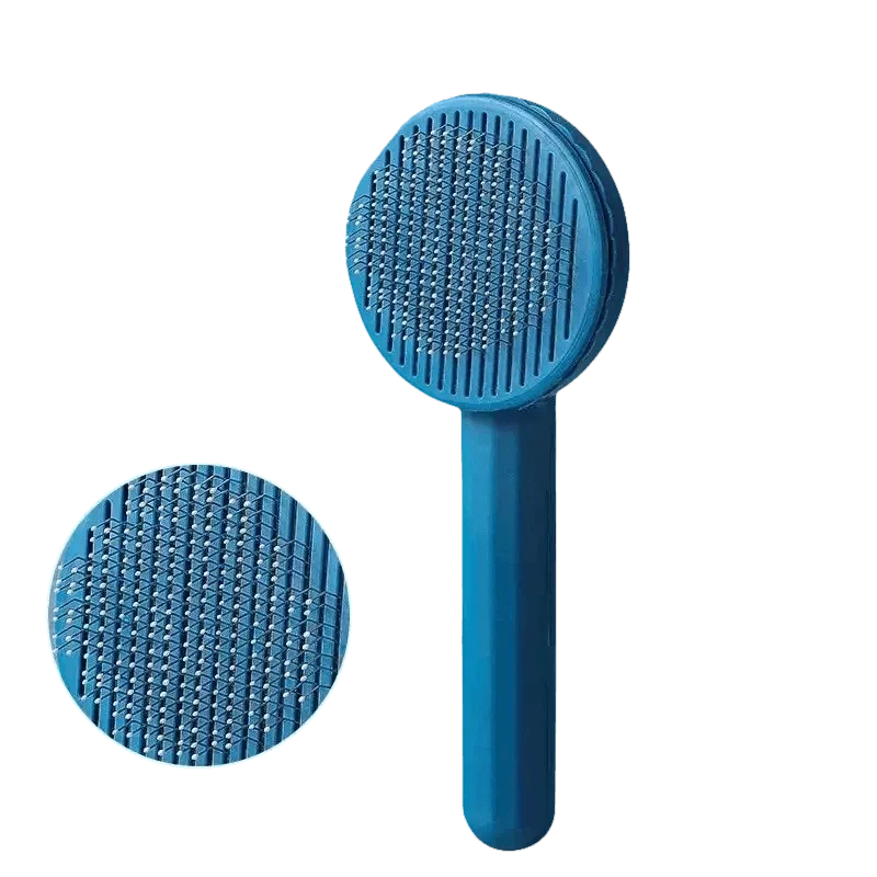 Gray and White Stainless Steel Dog Hair Brush Cat Comb Pet Hair Brush by Pet Tribe Store
