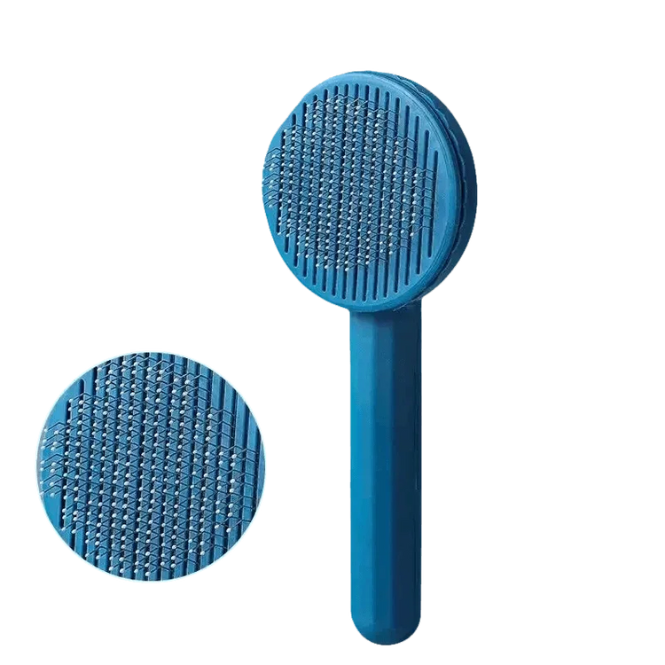 Gray and White Stainless Steel Dog Hair Brush Cat Comb - GiFTiFY