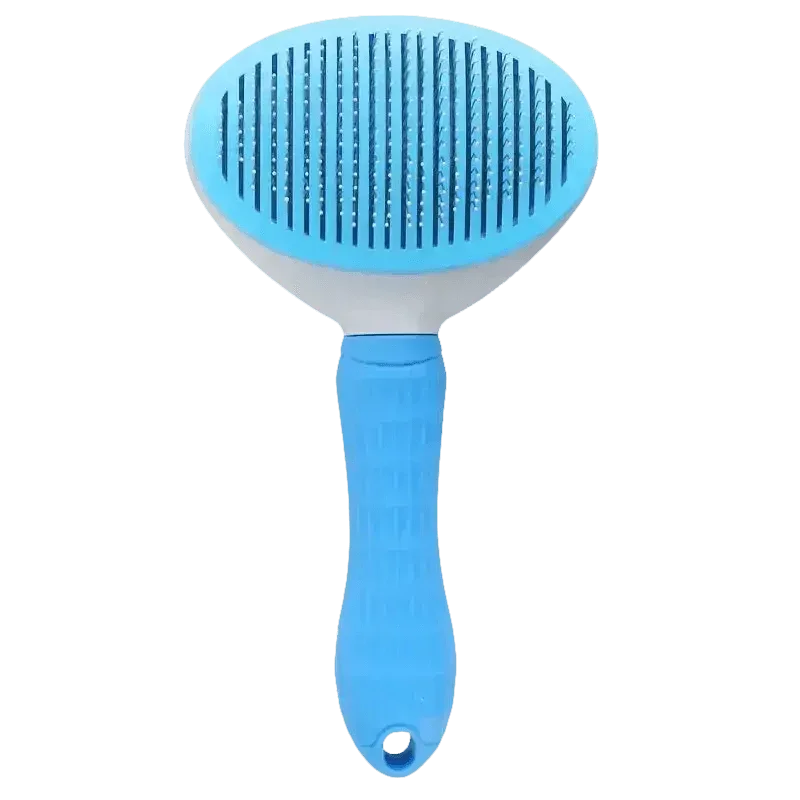 Gray and White Stainless Steel Dog Hair Brush Cat Comb Pet Hair Brush by Pet Tribe Store