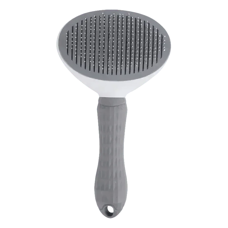 Gray and White Stainless Steel Dog Hair Brush Cat Comb Pet Hair Brush by Pet Tribe Store