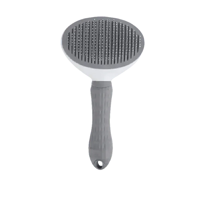 Gray and White Stainless Steel Dog Hair Brush Cat Comb - GiFTiFY