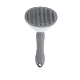 Gray and White Stainless Steel Dog Hair Brush Cat Comb - GiFTiFY