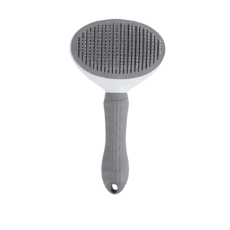 Gray and White Stainless Steel Dog Hair Brush Cat Comb - GiFTiFY