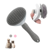 Gray and White Stainless Steel Dog Hair Brush Cat Comb - GiFTiFY