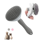 Gray and White Stainless Steel Dog Hair Brush Cat Comb - GiFTiFY