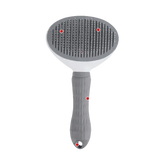 Gray and White Stainless Steel Dog Hair Brush Cat Comb - GiFTiFY