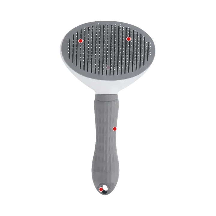 Gray and White Stainless Steel Dog Hair Brush Cat Comb - GiFTiFY
