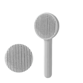 Gray and White Stainless Steel Dog Hair Brush Cat Comb - GiFTiFY