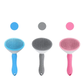 Gray and White Stainless Steel Dog Hair Brush Cat Comb - GiFTiFY