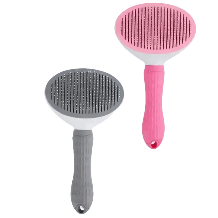 Gray and White Stainless Steel Dog Hair Brush Cat Comb - GiFTiFY