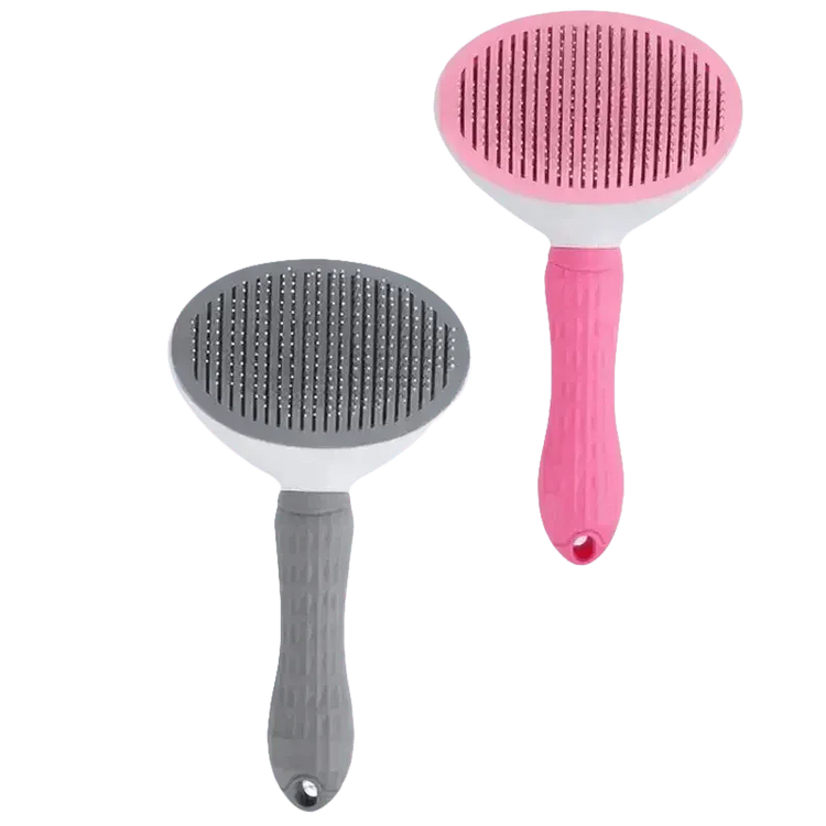 Gray and White Stainless Steel Dog Hair Brush Cat Comb - GiFTiFY