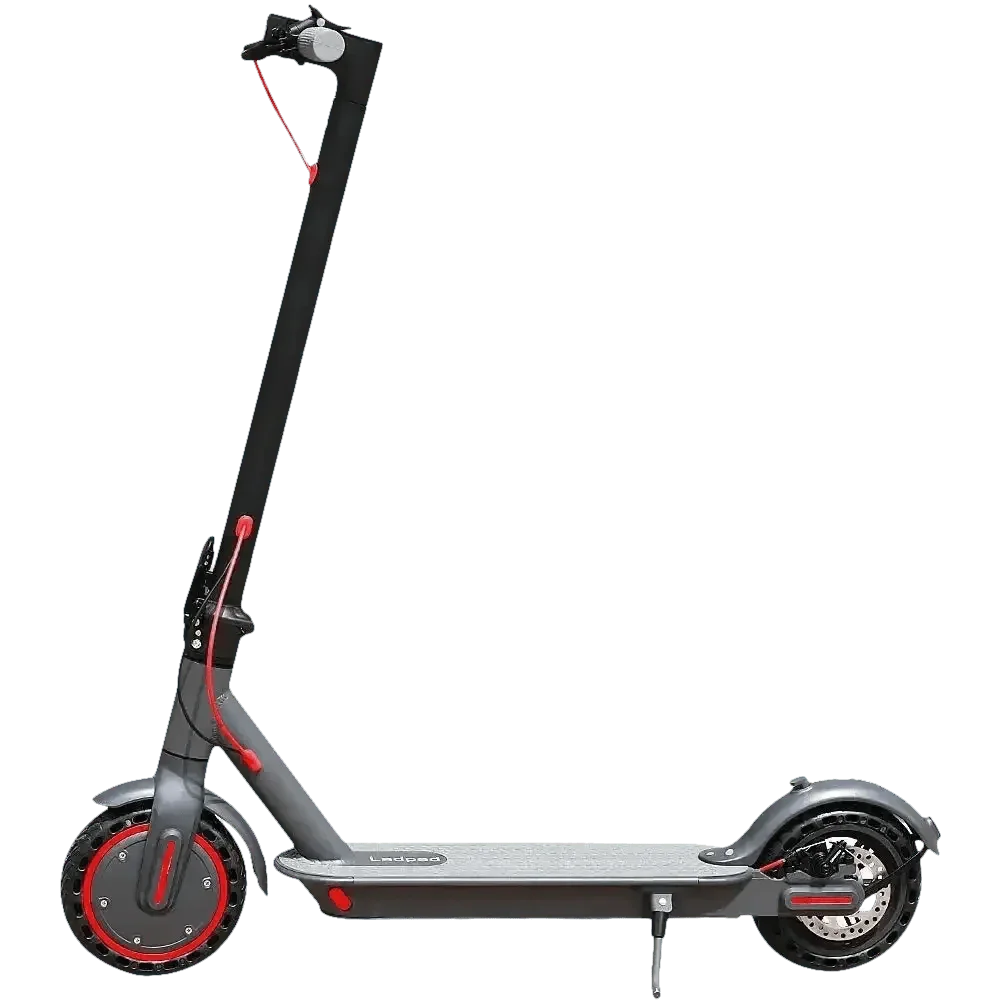 Gray Black Tuya Electric Scooter 350w E Scooter by AOVOPRO Official Store