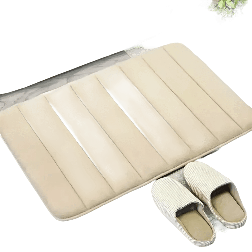 Gray Memory Foam Bath Mat Super Absorbent - GiFTiFY
