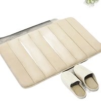 Tappetino da bagno in memory foam grigio super assorbente