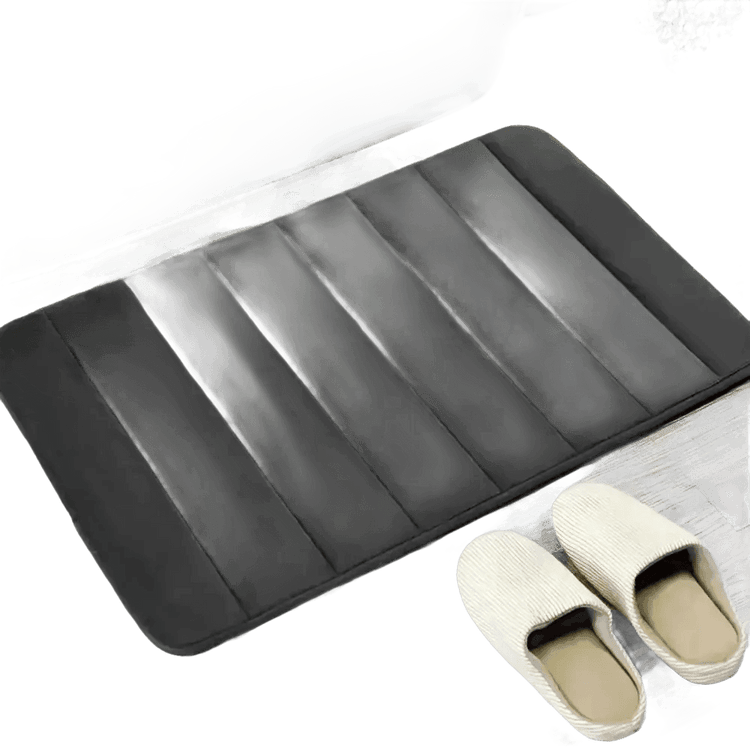 Gray Memory Foam Bath Mat Super Absorbent - GiFTiFY