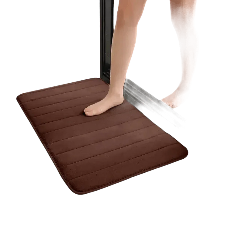 Gray Memory Foam Bath Mat Super Absorbent - GiFTiFY