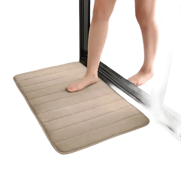 Gray Memory Foam Bath Mat Super Absorbent - GiFTiFY