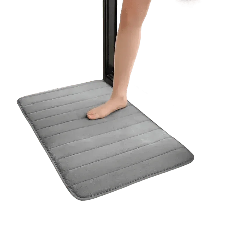 Gray Memory Foam Bath Mat Super Absorbent - GiFTiFY